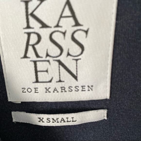 Zoe Karssen Kiss Kiss Bang Bang Navy Blue Velour Jogger Tracksuit Sweatsuit XS S - Picture 6 of 9